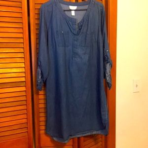 Jean dress- like new worn once great condition